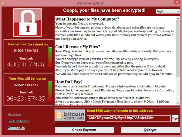WannaCry Ransomware Cyber Attack