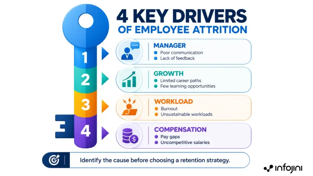 What drives employee attrition?